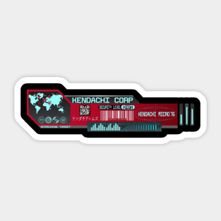 Cyberpunk  - Corporation - Security Level - High - Micro 76 - in Red Sticker